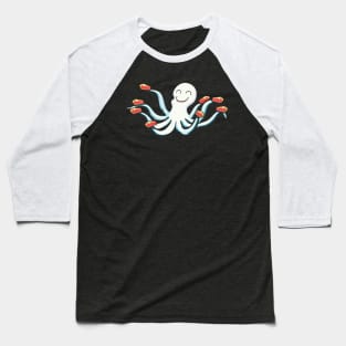 Octopie (Pie Loving Octopus) Baseball T-Shirt